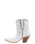 Old Gringo Boots white cowhide leather ankle boots with contrast stitching and a pointed toe