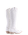 Old Gringo Boots Mayra Bis 18 inch white leather western boots with intricate tonal embroidery and a stacked heel