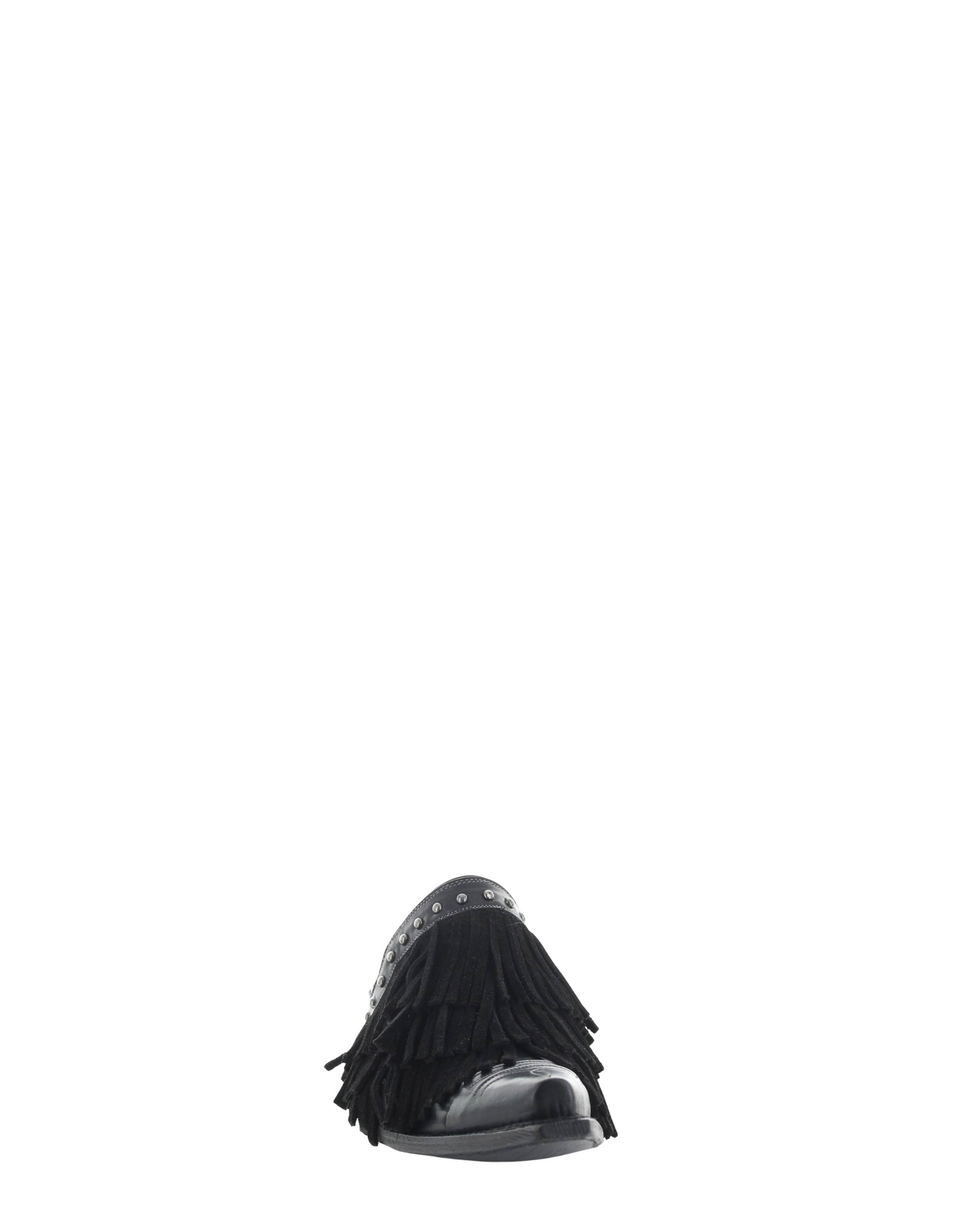 ON THE FRINGE MULE - Black