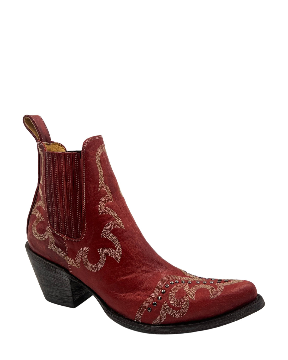Old Gringo Shay Botin 8" Vesuvio Red women's cowboy boot, side view