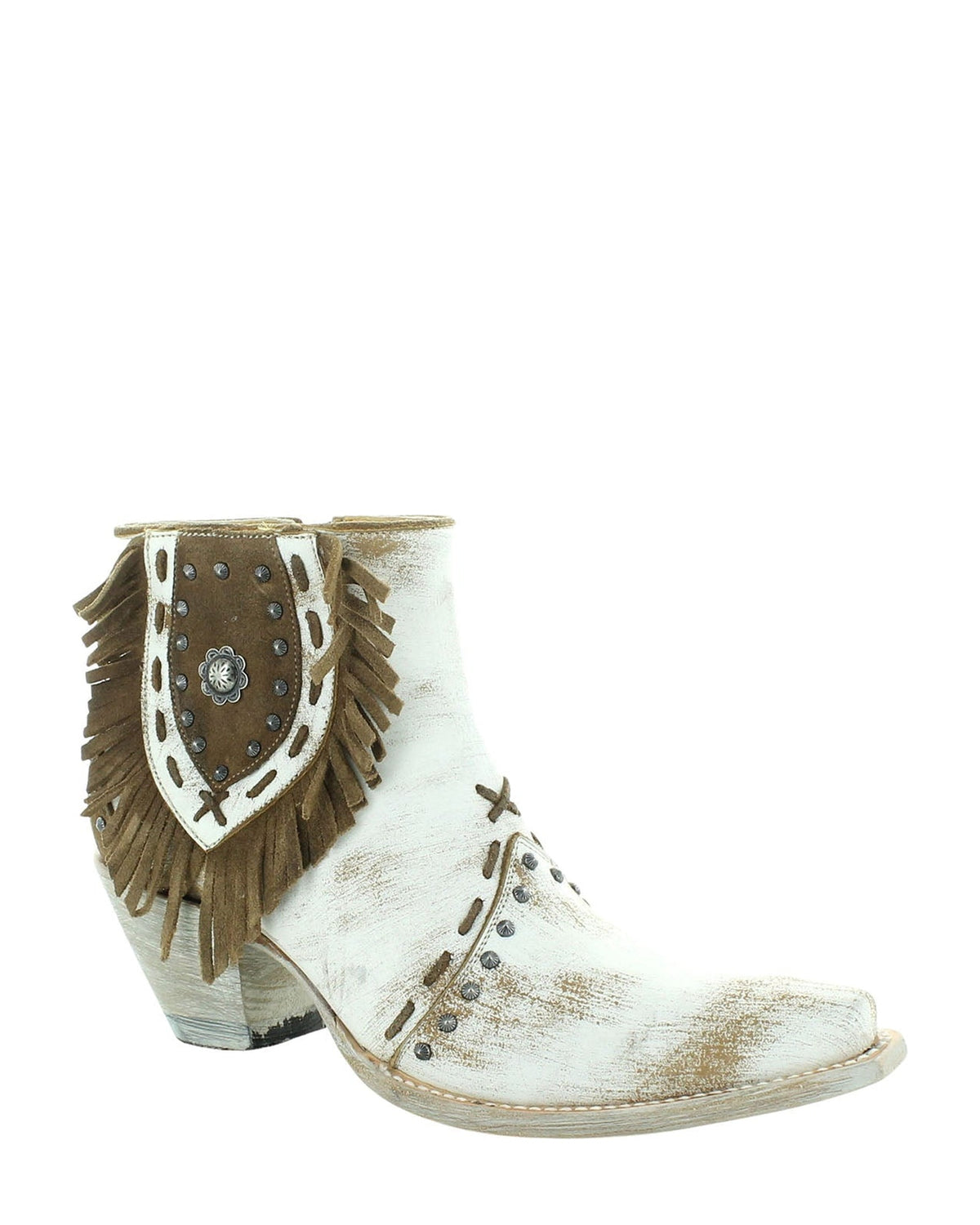 Old Gringo Soshana Beige women's 5" cowboy boot, side view