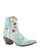 Old Gringo Kersen Short YBL664 Crackled Aqua women's 8" cowboy boot, side view