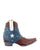 Old Gringo Star Light Red/Blue women's 7" cowboy boot, side view