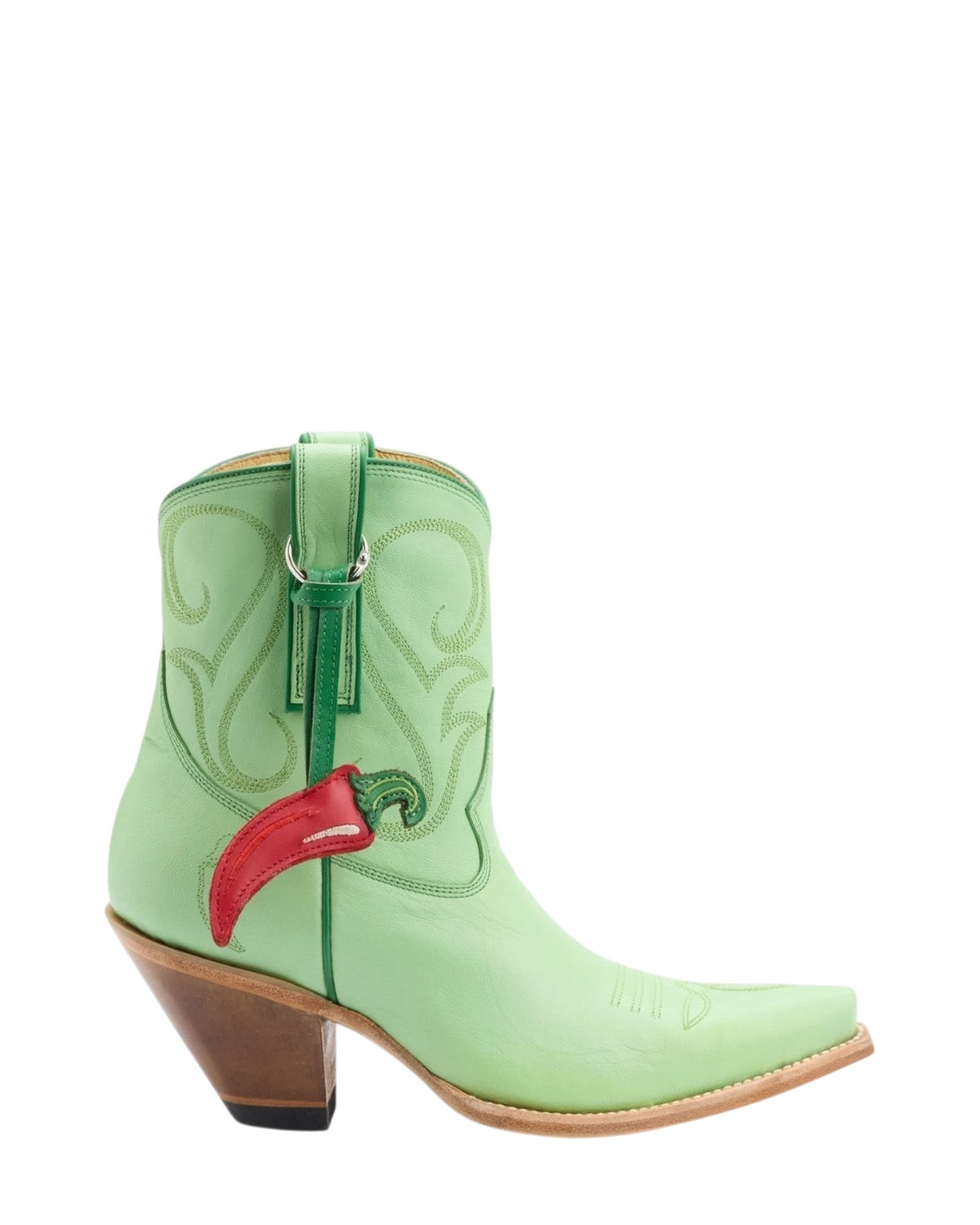 Old Gringo Chili Short Soft Mint women's 7" cowboy boot, side view