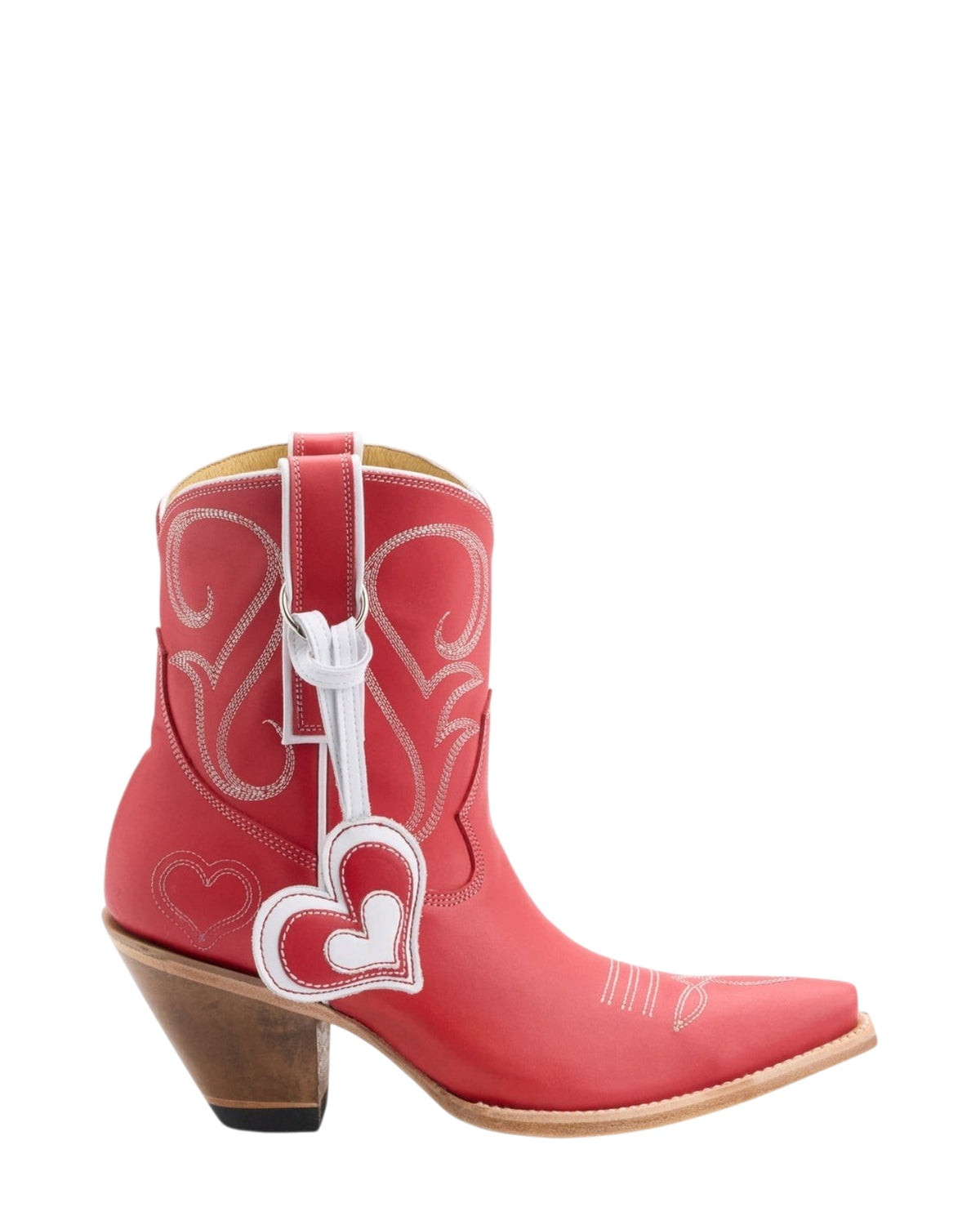 Old Gringo Heart Red women's 7" cowboy boot, side view