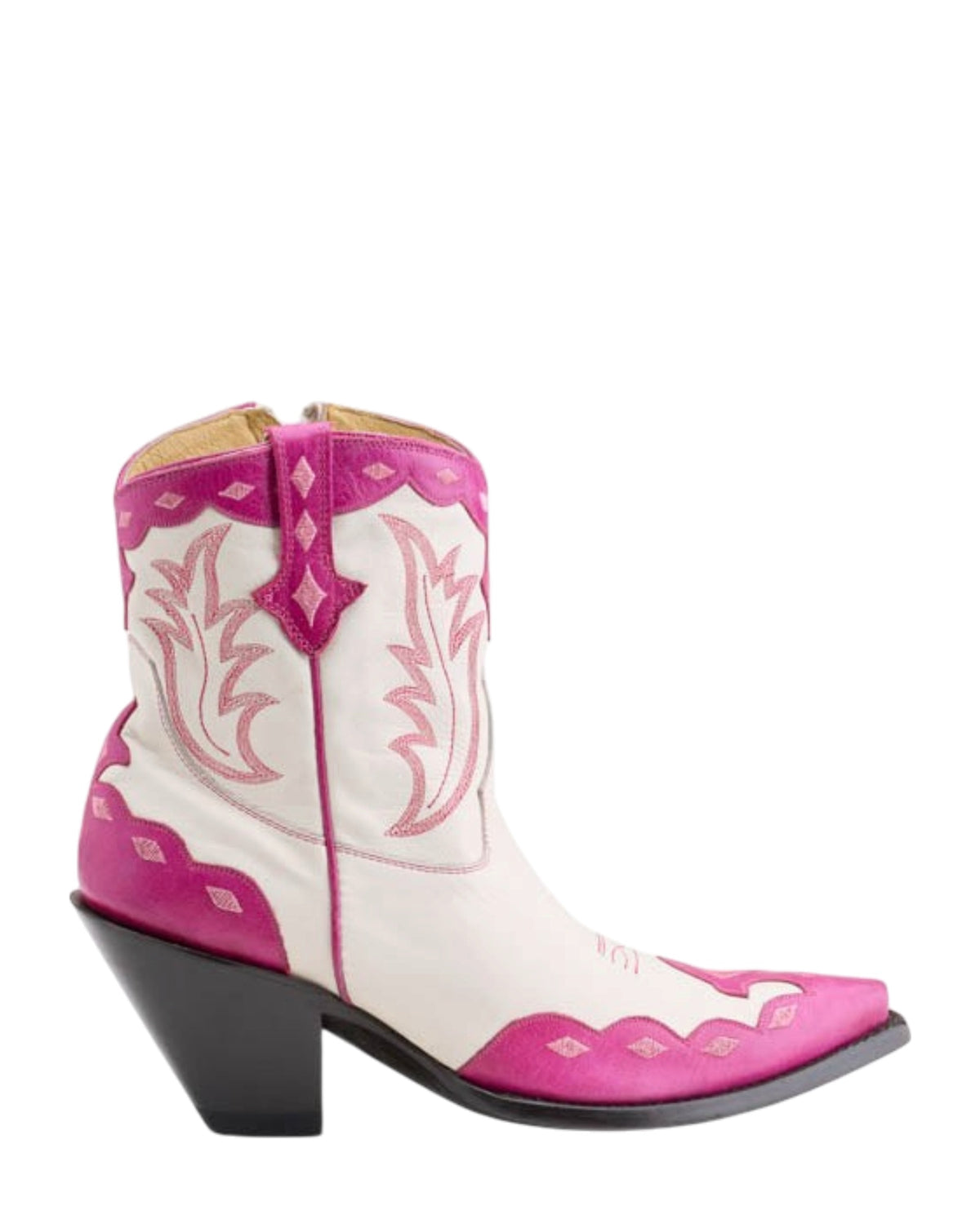 Old Gringo Will Call White women's 8" cowboy boot, side view