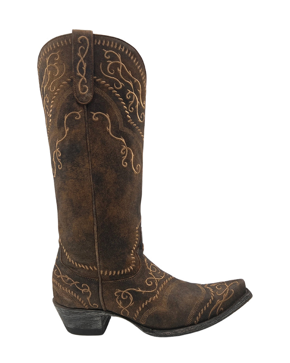 Old Gringo Sintra Mid YL161-RF Rust women's 15" cowboy boot, side view