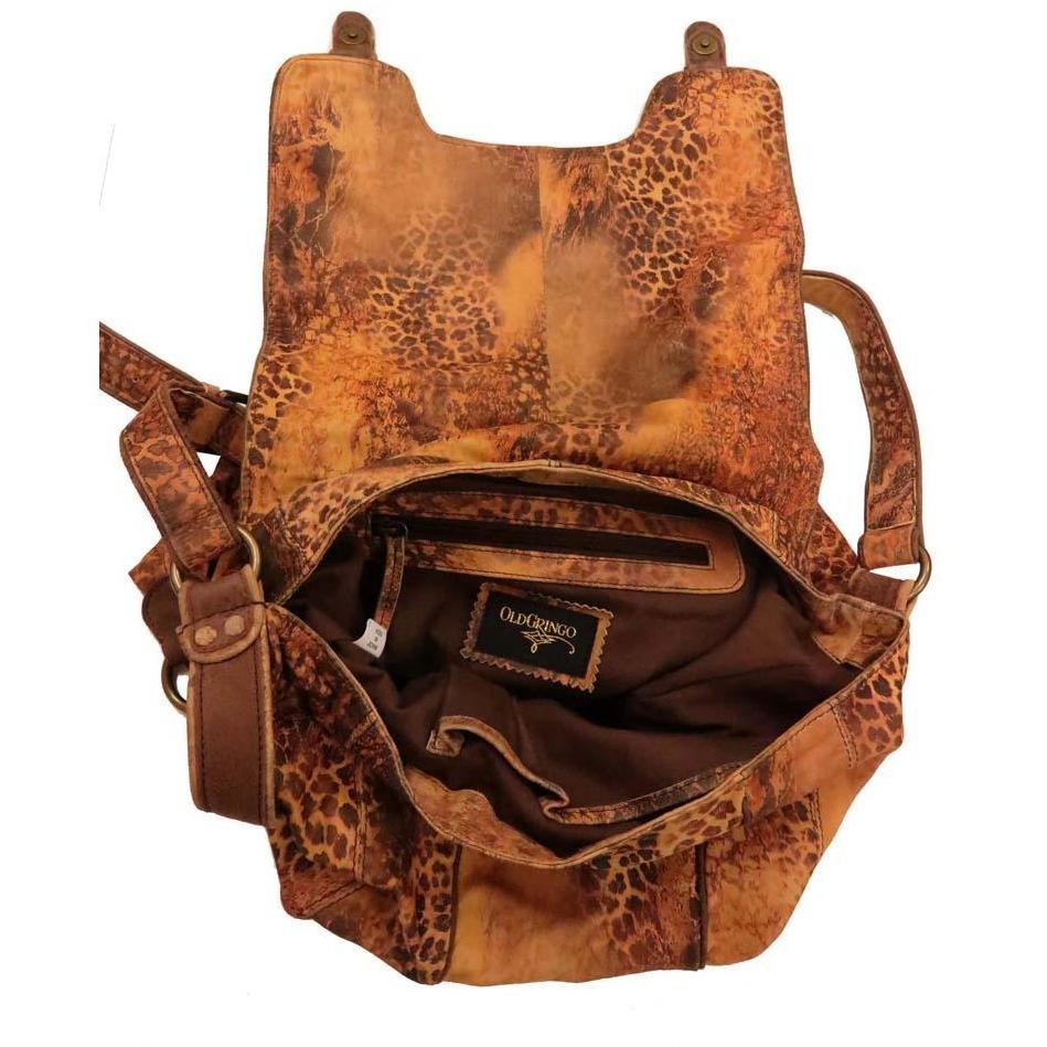 Old Gringo Used Leopardito Messenger outlets Bag