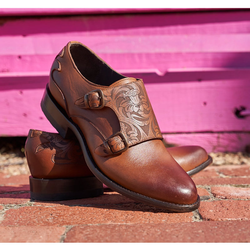 Bottes Cowboy Old Gringo - Marron Turquoise Fleurs - Taille US 7.5 - Neuf Avec Emballage - Pour Mariage