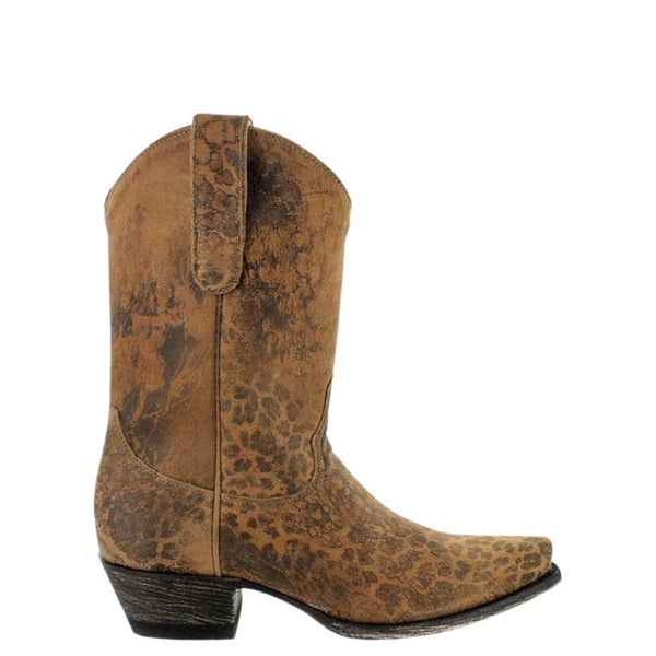 Women's Leather Leopard Print Cowboy Boots Leopardito YP