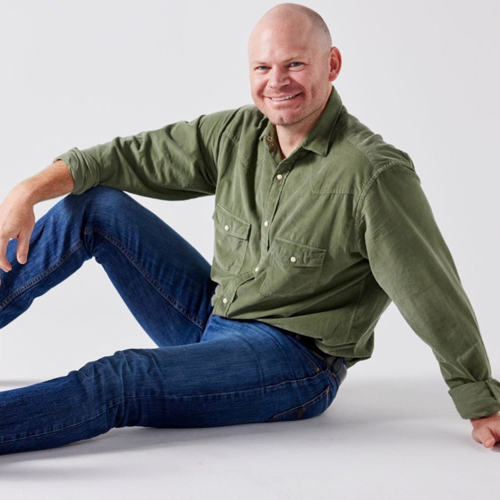 Men's Corduroy Shirt Green