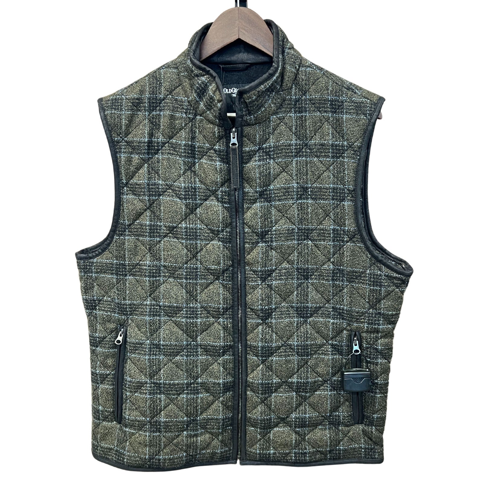 MEN'S QUILTED VEST WOOL - MEN'S