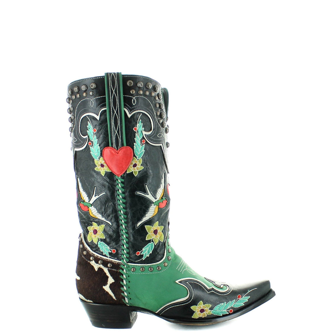 Green tweed, diamonds and cowboy boots - ALL-I-C
