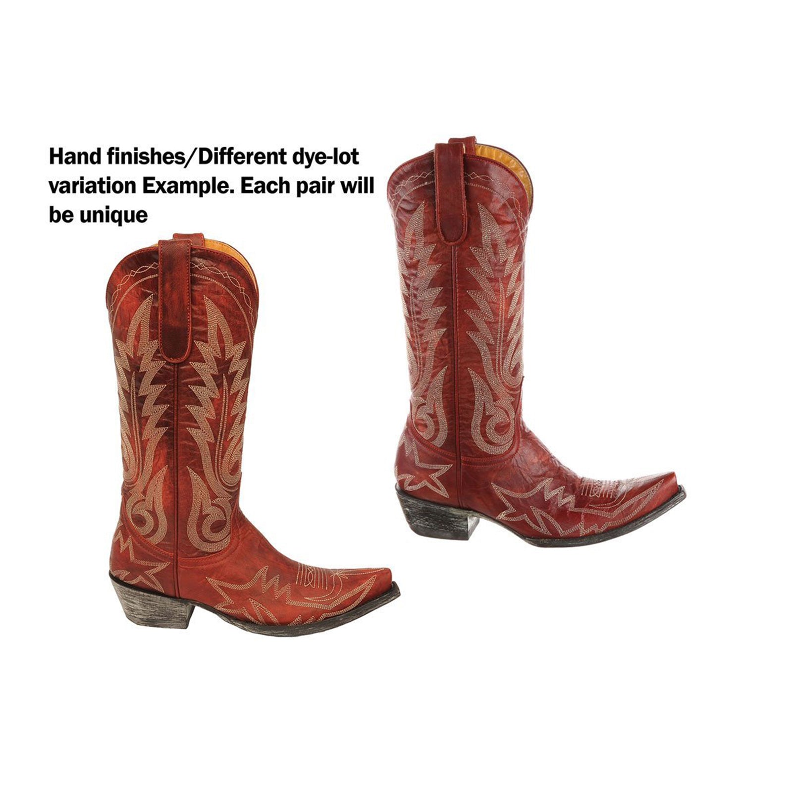 L 175-262 OLD GRINGO NEVADA 13 RED COWGIRL BOOTS 